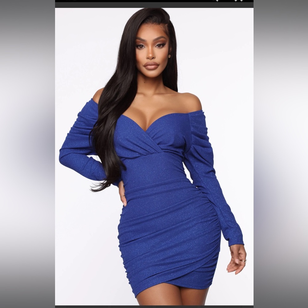 Off the Shoulder Ruffled Dress - Picture 2 of 4